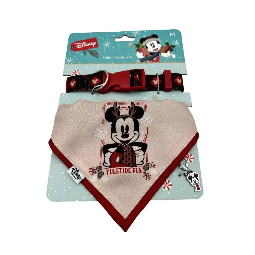 Disney Mickey Mouse Collar, Bandana & Mickey Charm Size: Medium
